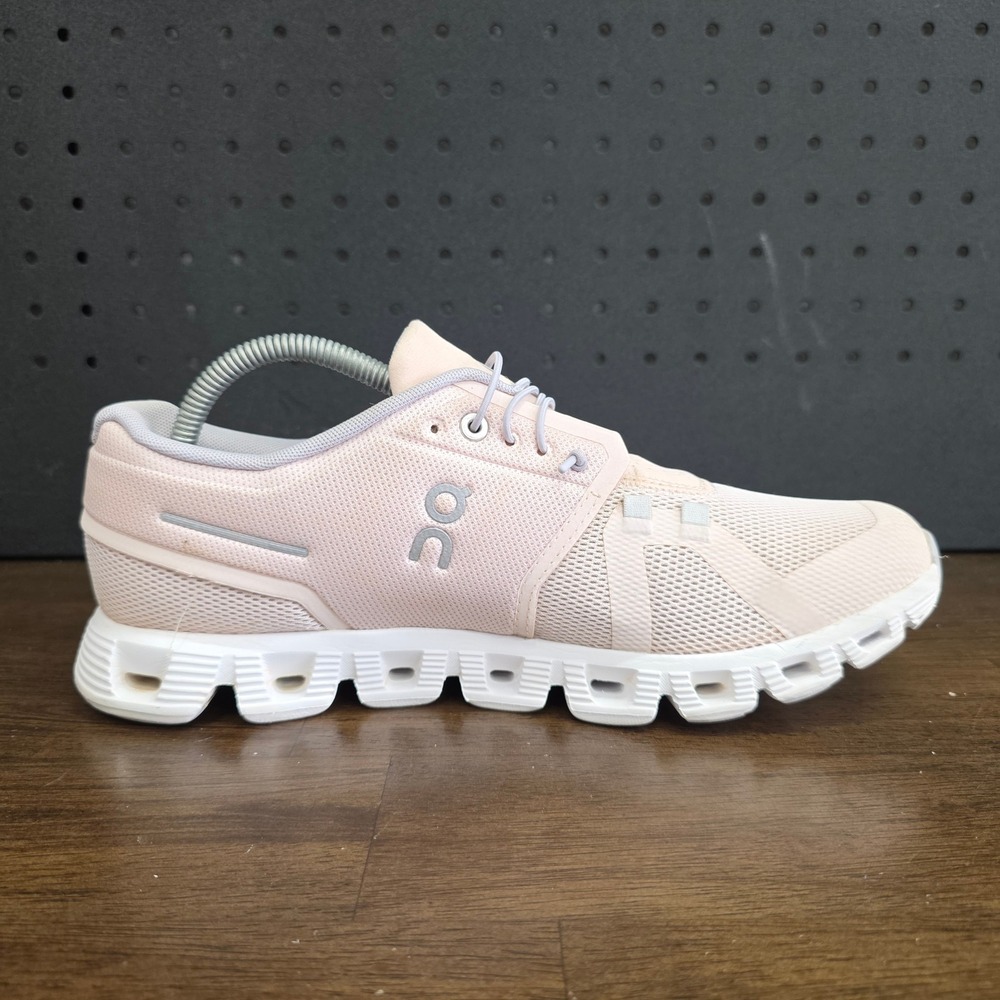 On Cloud Cloud 5 Running Shoes Women Size 10.5 Pink CloudTec Low Top Sneakers - Picture 8 of 11